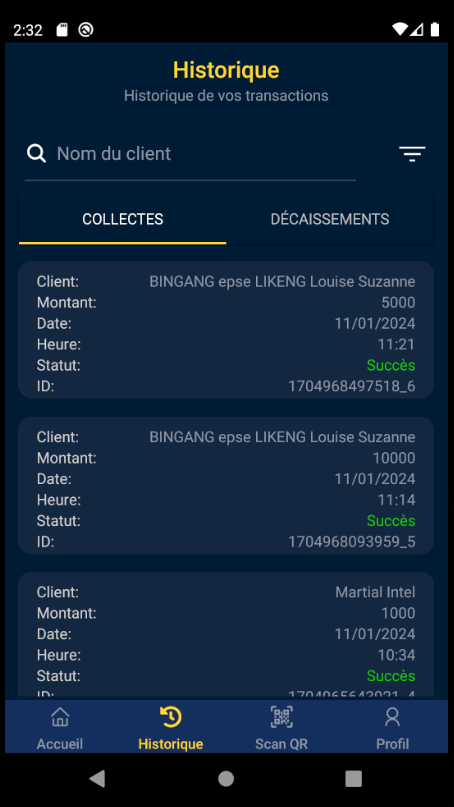 Microfi Collecte screenshot 4
