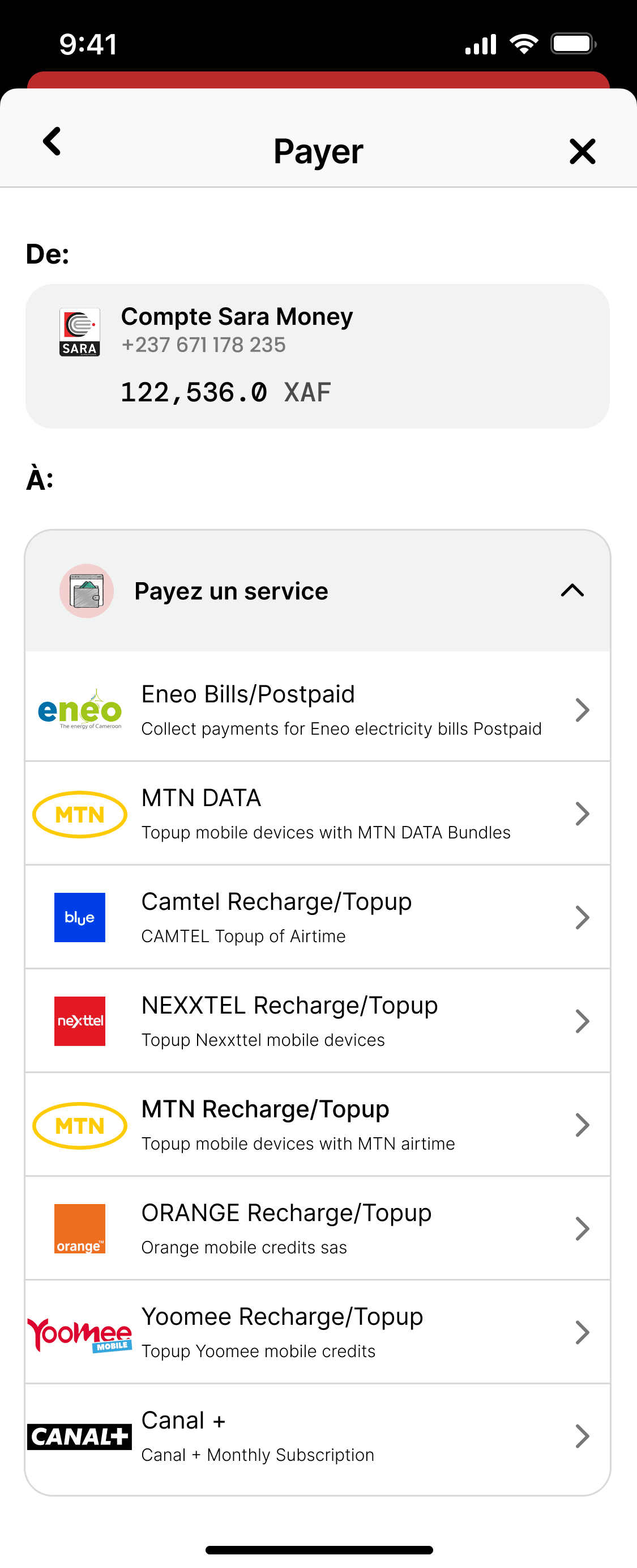 Sara Mobile Banking Application screenshot 4