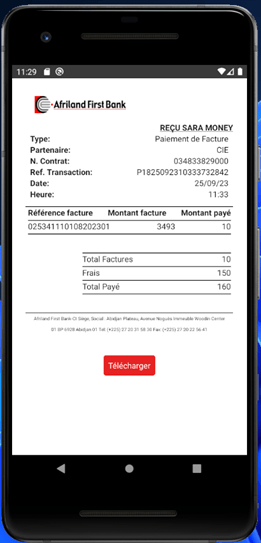 Sara Mobile Banking Application screenshot 3