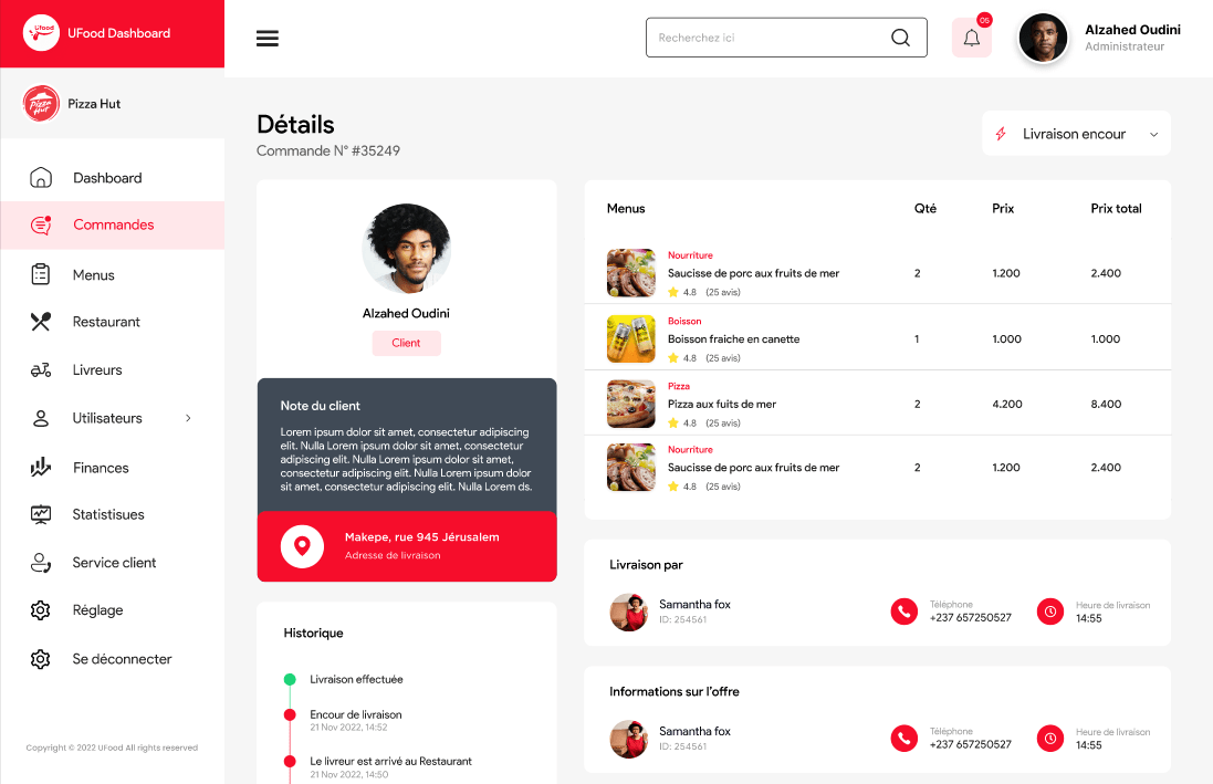 UFood Restaurant Management System screenshot 2