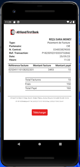 Sara Mobile Banking Application screenshot 3